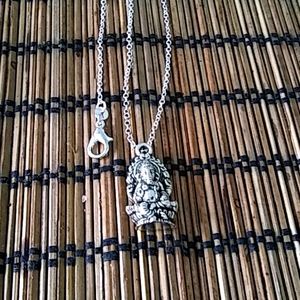Ganesh charm unisex necklace silver chain